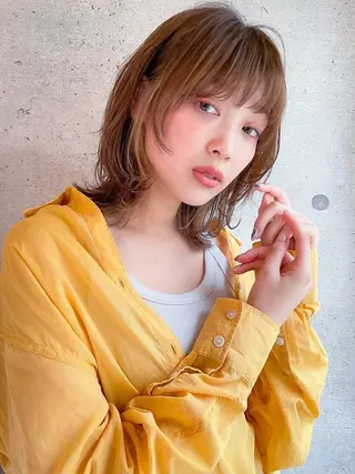 ミディアム 渋谷/韓国風 西原直樹のヘアスタイル