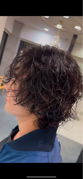 セミロング パーマ メンズ 今野 優のヘアスタイル