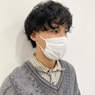 パーマ メンズ 肥後 有紗のヘアスタイル