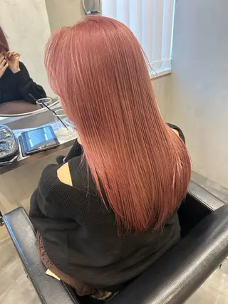 カラー 博多/ ブリーチ/暖色/色味のヘアスタイル