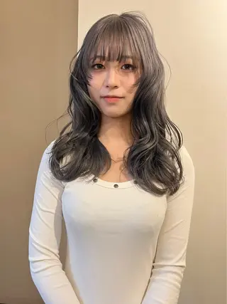 ロング カラー みほ 心斎橋美容室のヘアスタイル