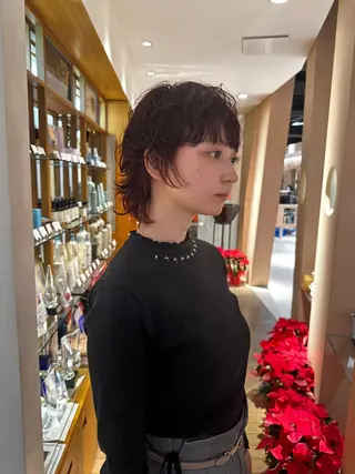 ショート 青木龍樹/パーマモデ ル/似合わせパーマのヘアスタイル