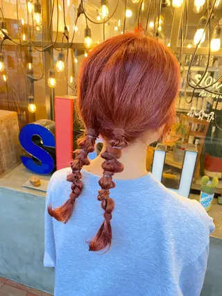 ロング カラー スロウ（slow）所属・slow✂︎ 矢野芹奈のヘアスタイル