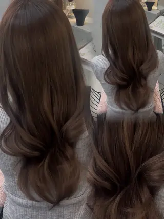 ロング 韓国風レイヤー🎀 北千住 HAOのヘアスタイル
