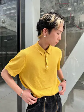 ショート カラー メンズ haco＋所属・圧倒的デザイン力 店長🎨RENAのヘアスタイル