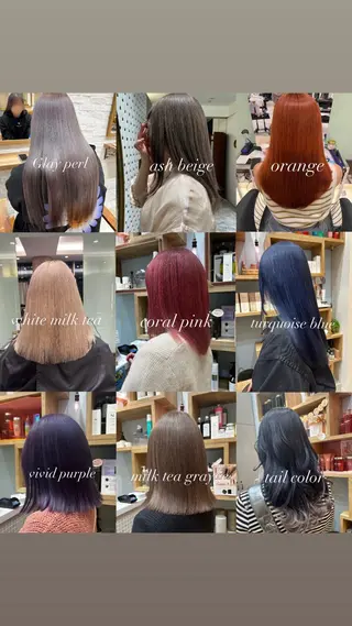 カラー ハイトーンカラー 中村優成のヘアスタイル