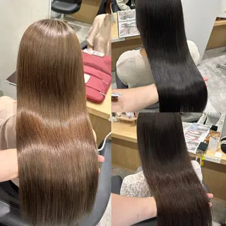 ロング パーマ 透明感🫧/ブリーチ /永田　汰伊智のヘアスタイル