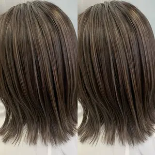 ミディアム ブリーチ無しカラー✨ 美鈴のヘアスタイル