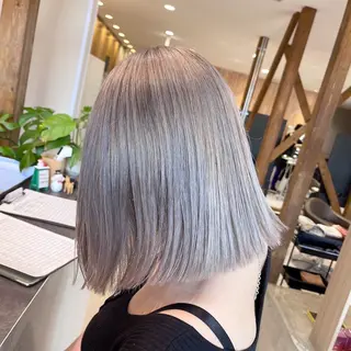 ミディアム カラー 透明感特化美容師🌈 神保克行のヘアスタイル