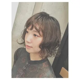 ショート パーマ マツエク・マツパ センスをお届けします 大谷将生INFPのヘアスタイル