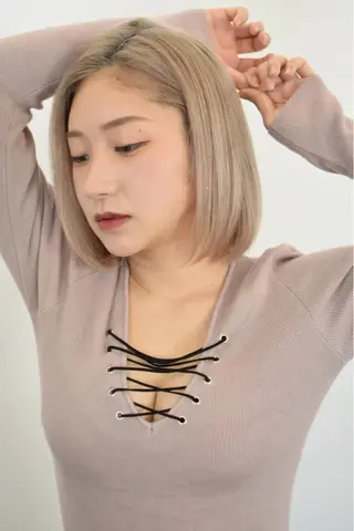 カラー 水戸/ブリーチカラー ♠️♠️會澤遼真のヘアスタイル