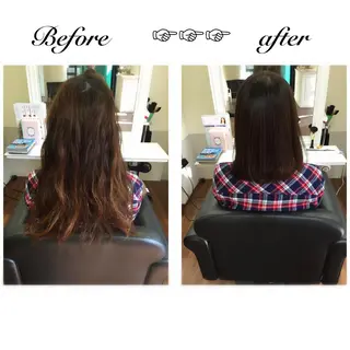 ミディアム セミロング カラー 成松 勇治のヘアスタイル