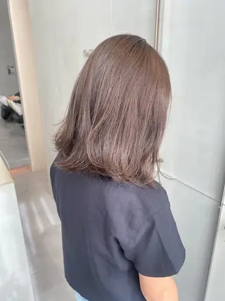 セミロング カラー 風香🪼レイヤー カット/艶カラーのヘアスタイル
