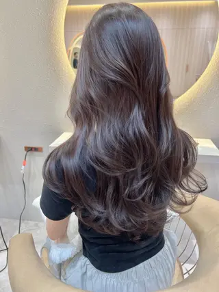 ロング カラー レイヤーカット/ 顔周り 五島巨幹のヘアスタイル