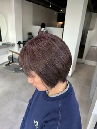 ショート カラー 脱白髪染め❕白髪 ぼかし特化🌟ヨコタのヘアスタイル