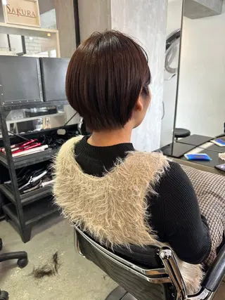 ショート カラー ヘアアレンジ stylist/蛯谷 珠里のヘアスタイル