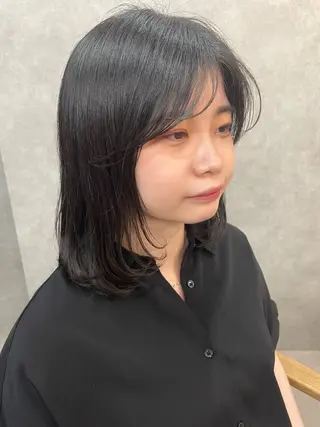 ミディアム TIERRA西新店所属・濱川 美紀のヘアスタイル