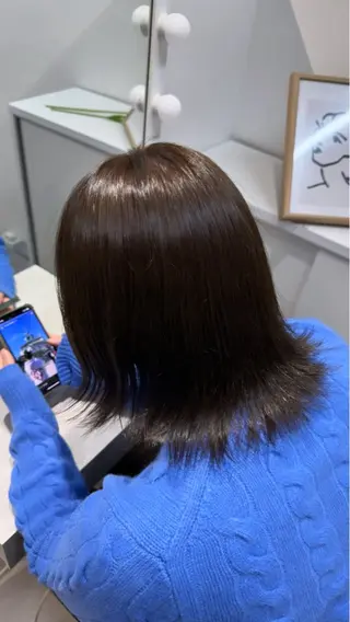 カラー レイヤーカット/ 艶カラー/山内一暉のヘアスタイル