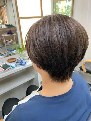 ショート 永沼 真依のヘアスタイル