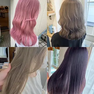 ミディアム カラー sio.nail&eyebrow salon shimokitazawa2号店所属・nailist mana𖤐´-のネイルデザイン