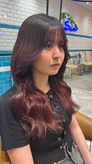 ロング カラー 韓国アイドルヘア/ 大人ショートリョウヤのヘアスタイル