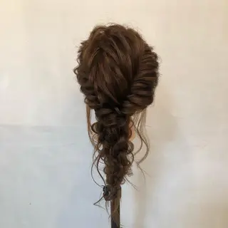 セミロング ヘアアレンジ ボブ得意 🤍山内　飛鳥🤍のヘアスタイル