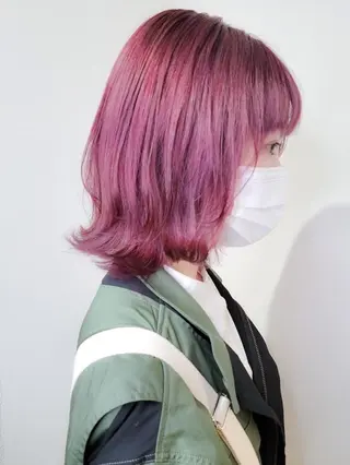 セミロング 🇰🇷透明感×ハイ トーン🌟tomoのヘアスタイル