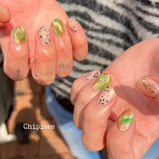 ショート Chipieee Ikukoのネイルデザイン