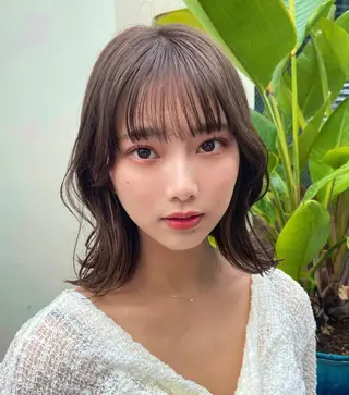 セミロング カラー ヘアアレンジ 🌹TikTok４万 ﾌｫﾛﾜｰ🌹AKIのヘアスタイル