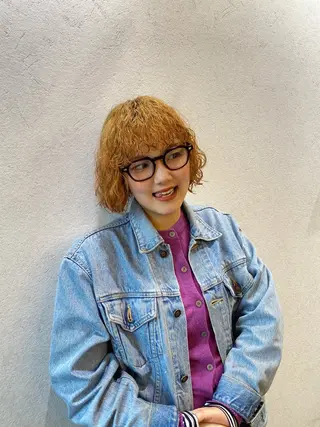 ショート ☀️個性派/横浜パ ーマ/暖色/ミミのヘアスタイル