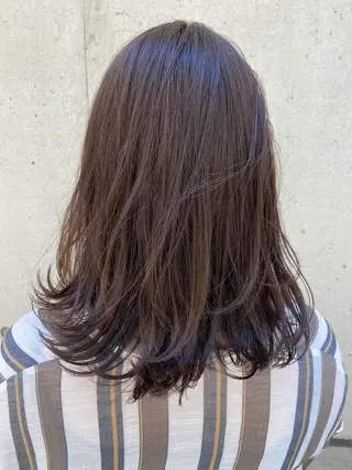 ミディアム カラー 髪質改善/森ノ宮/ 美容室/店長杉山慶尚のヘアスタイル