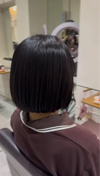 ミディアム 銀座/INOAカラー /コムロリミのヘアスタイル
