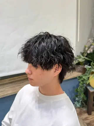 パーマ メンズ hair rescue kapra所属・メンズカット Hikaruのヘアスタイル