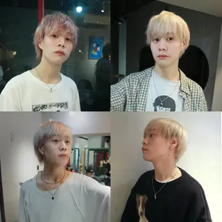 ショート カラー ハイトーン/メンズ/ デザイン/梅田/ミユのヘアスタイル