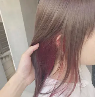 セミロング カラー ヘアアレンジ 外苑前NO.1艶髪 透明感カラーのヘアスタイル