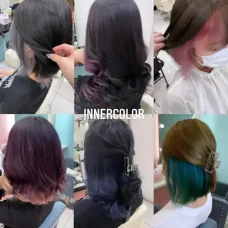 ミディアム カラー エクステ🩵ブリーチ 韓国ヘア🩵KAEのヘアスタイル