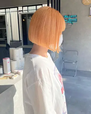 ミディアム mood alissaのヘアスタイル