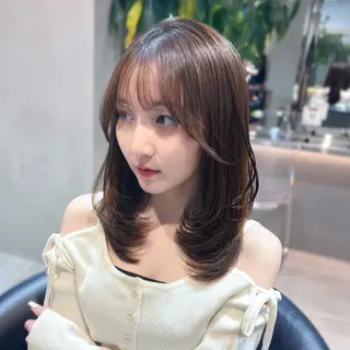 ミディアム 髪質改善/縮毛矯正/ 韓国ヘア/矢野のヘアスタイル