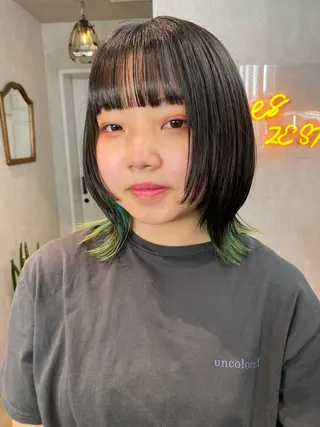 ミディアム カラー ヘアアレンジ XENA表参道 MIKUのヘアスタイル