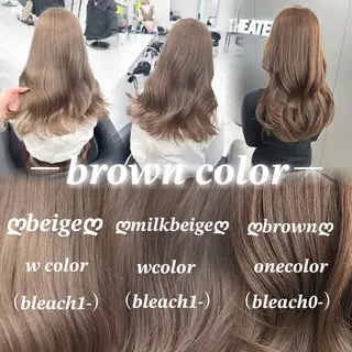 ロング NAMI🤎ブラウン &ミルクティー🤍のヘアスタイル