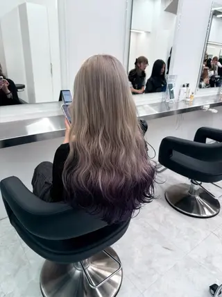 カラー 透ける透明感カラー 🤍anju🎀のヘアスタイル