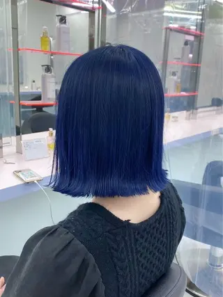 ミディアム カラー パーマ ヘアアレンジ 透明感ブリーチカラー 🌈TOMOHIROのヘアスタイル