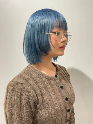 ミディアム ハイトーン/ボブ /Riimooaのヘアスタイル