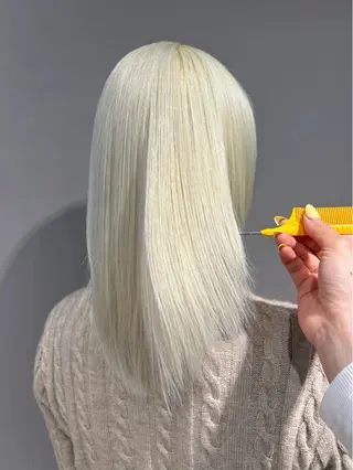 ロング カラー 🫧うる艶ハイトーン 🫧💘サヤ💘のヘアスタイル