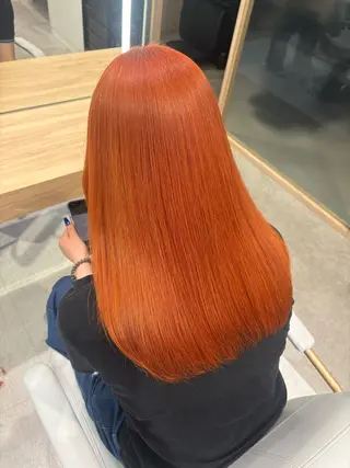 ロング カラー 🇰🇷韓国レイヤー ケアカラー／田川佑紀のヘアスタイル