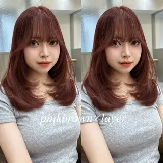 ロング カラー レイヤー ♡Miku♡のヘアスタイル