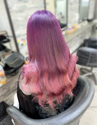 ロング カラー ハイトーンエクステ 🎩カズキ🎩のヘアスタイル