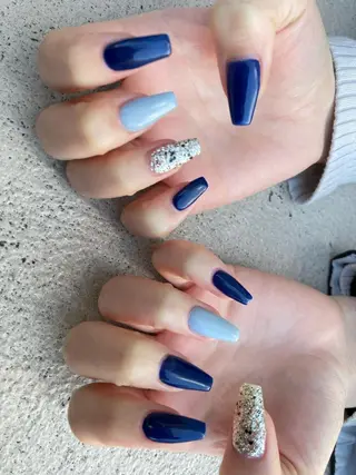 セミロング ネイル ✴︎ Delightのネイルデザイン