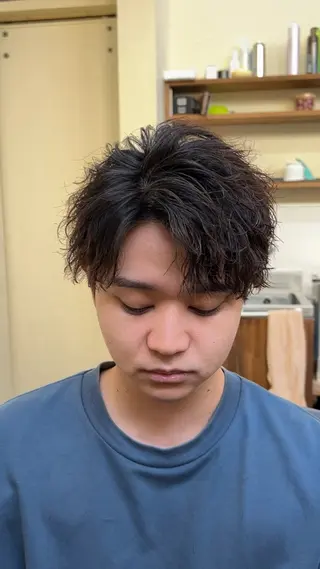 パーマ メンズ メンズ特化美容師 岩田拓海のヘアスタイル
