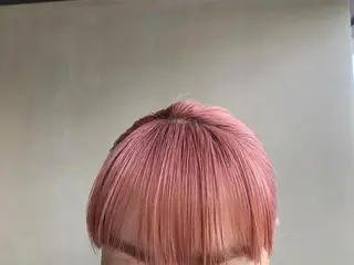 セミロング カラー ブリーチ/アレンジ 天満/chihiroのヘアスタイル